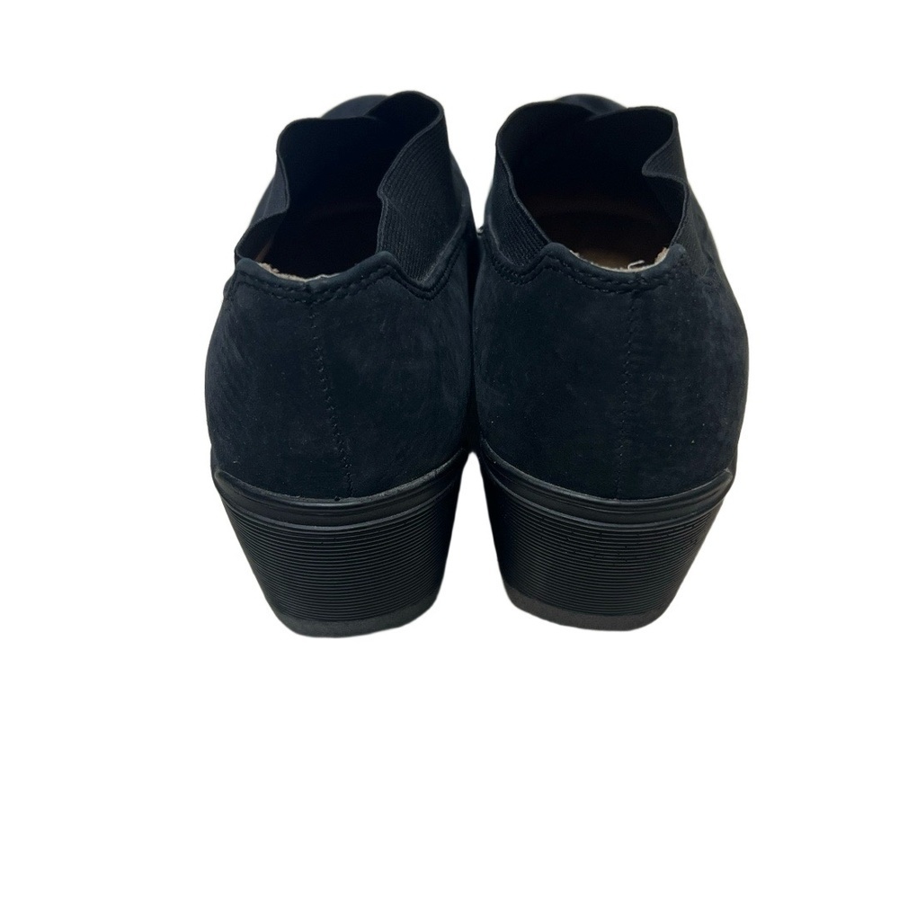 Comfortiva Black Suede Wedge Slip On Shoes Women’s 9.5 M Memory Foam - Picture 5 of 8